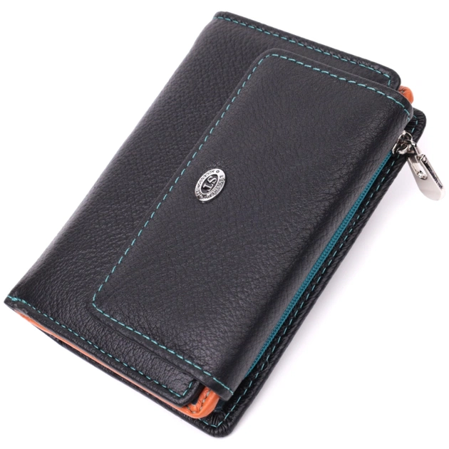 Гаманець ST Leather З натуральної шкіри Чорний (22501) - зображення 1