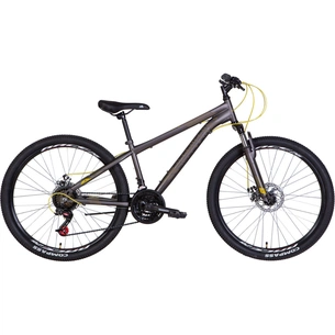 Велосипед Discovery 26" Rider AM DD рама-16" 2022 Dark Grey/Yellow (OPS-DIS-26-526) зображення 1