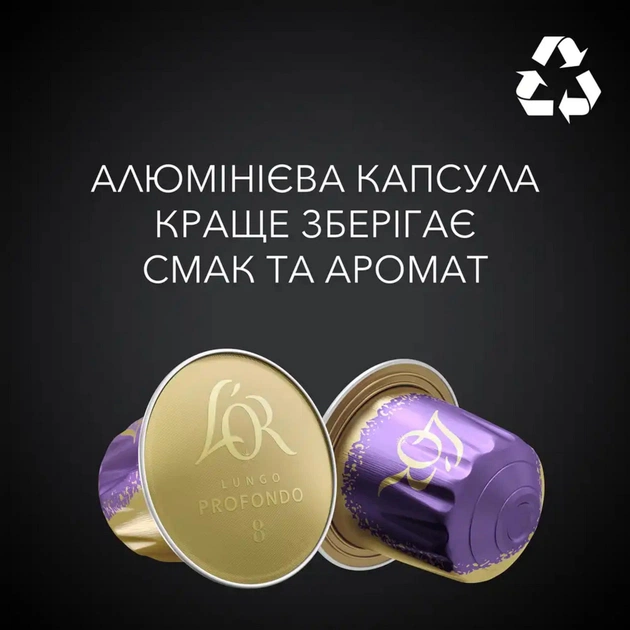 Кофе L'OR Lungo Profondo 100% Арабика в капсулах 10 шт (8711000360569) - изображение 6