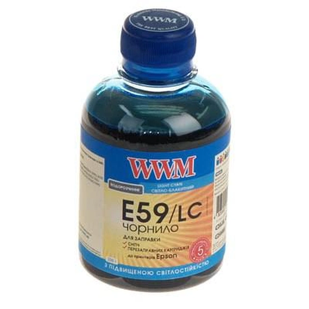 Чорнило WWM EPSON StPro 7890/9890 200г Light Cyan (E59/LC) - зображення 1
