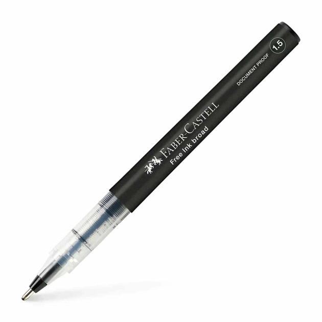 Роллер Faber-Castell Free Ink rollerball, цвет чернил черный, 1,5 мм, одноразовый (31433) - изображение 1