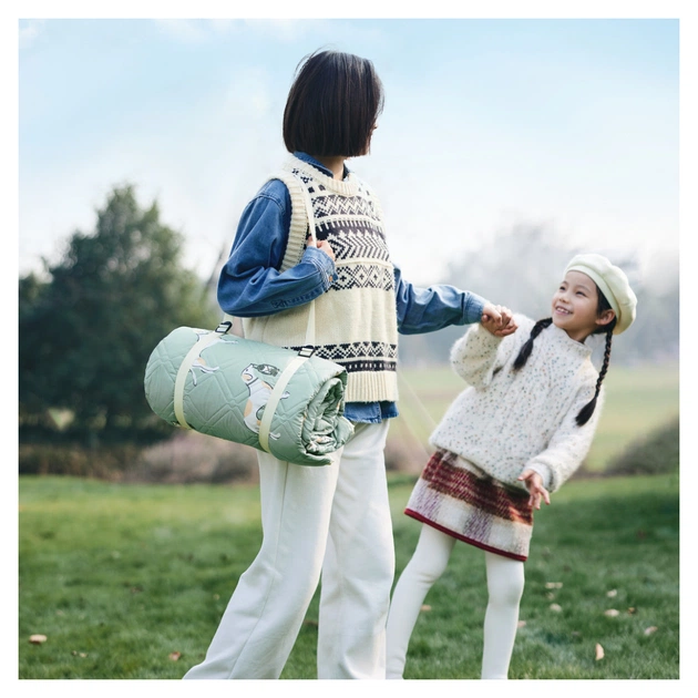 Туристичний килимок Naturehike 210х240 см CNK2350WS010 Бежевий з котами (6976507661720) - зображення 7