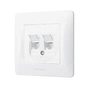 Телефонна розетка Videx BINERA CAT3 + CAT3 подвійна (BINERA CAT3+CAT3 двойная) - уменьшенное изображение 2