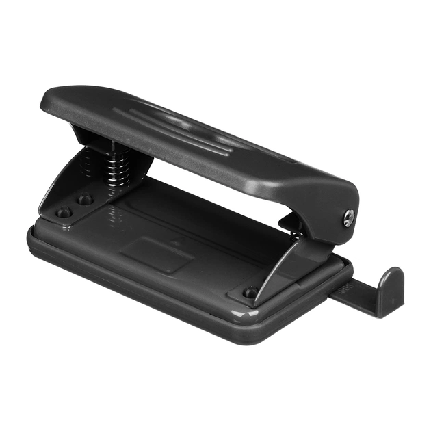 Діркопробивач Buromax пластиковий, до 10 аркушів, 120 х 58 х 59 мм, чорний (BM.4015-01) - picture 2