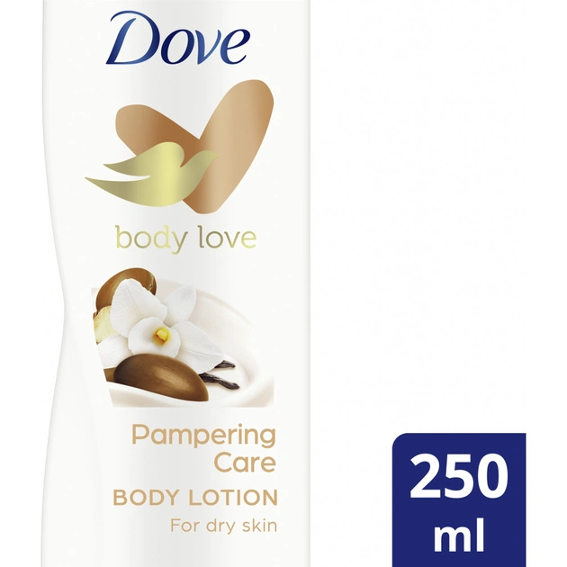 Лосьйон для тіла Dove Обійми ніжності Олія ши та Пряна ваніль 250 мл (8711700887922) - зображення 1