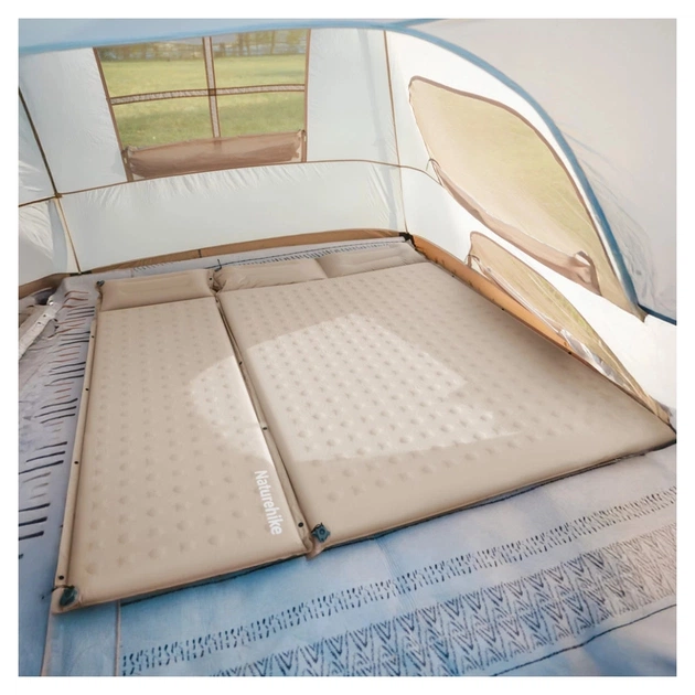 Туристичний килимок Naturehike CNK2550WS025, вологостійкий, 200х65х6 см, бежевий (6977465868794) - picture 4