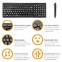 Клавіатура Piko KB-108 USB Black (1283126467103) - зменшене зображення 3
