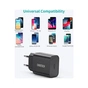 Зарядний пристрій Choetech 1xUSB 20W (1 USB-C) PD matte wall charger black (Q5004-EU-BK) - зменшене зображення 5