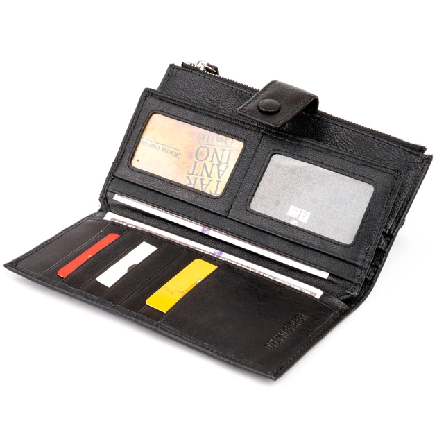 Кошелек ST Leather Кожаный Черный (19280) - изображение 6