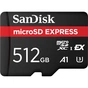 Карта пам'яті SanDisk 512GB microSDXC class 10 UHS-I U3 A1 Express (SDSQXFN-512G-GN4NN) - зменшене зображення 1