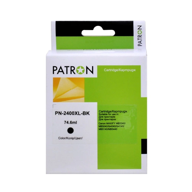 Картридж Patron Canon PGI-2400BK XL (9257B001) 2500 стр (PN-2400XL-BK) - изображение 1