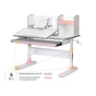 Парта Mealux Vancouver Multicolor Pink з полицею (BD-620 W/G MC+PN с полкой) - зменшене зображення 3