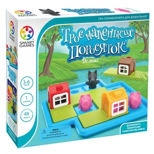 Настільна гра Smart Games Троє маленьких поросят (SG 023 UKR) зображення 1