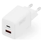 Зарядний пристрій Digitus 1xUSB-C + 1xUSB PD45W GaN white (DA-10302) - зменшене зображення 1