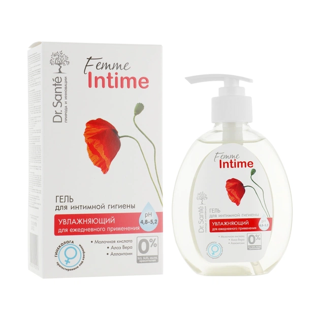 Гель для інтимної гігієни Dr. Sante Femme Intime Зволожувальний 230 мл (4823015922916) - picture 2