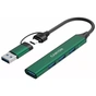 Концентратор Canyon hub DS-02 4in1 USB-A/C Green (CNS-TDS02GR) - зменшене зображення 4