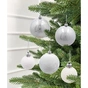 Ялинкова іграшка Chomik пластикові Кульки, сніжинки 30 шт, срібні (5900779895324_1) - зменшене зображення 3