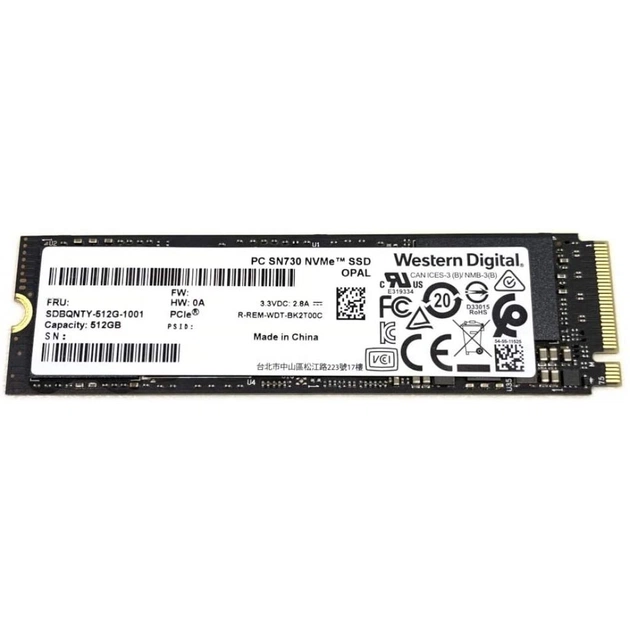 Накопичувач SSD M.2 2280 512GB WD (SDBQNTY-512G) - изображение 1