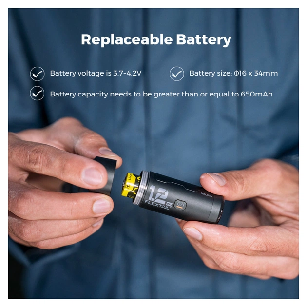 Насос для надувних меблів Flextail Zero Pump, чорний (ZP650cht-BK-i) - зображення 3