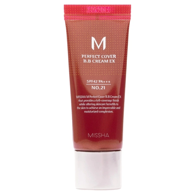 BB-крем Missha M Perfect Cover BB Cream EX SPF42/PA+++ 21 - Light Beige (8809747940752) - picture 1