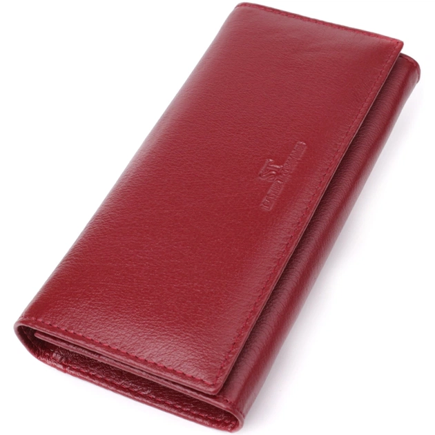 Гаманець ST Leather З натуральної шкіри Бордовий (23065) - зображення 1
