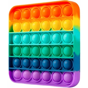 Антистрес Sibelly антистрес Pop It Rainbow Square (SB-PPIT-RNB-SQ) зображення 1