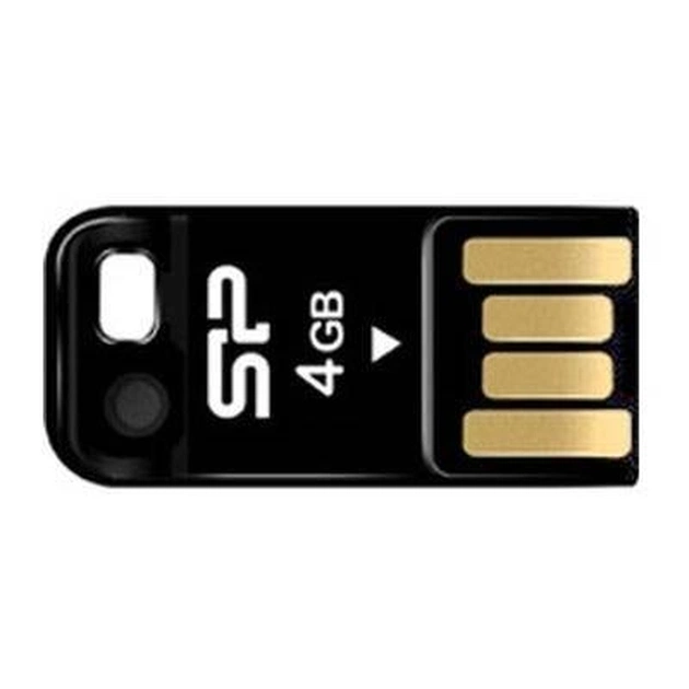 USB флеш накопичувач Silicon Power 4Gb Touch T02 Black (SP004GBUF2T02V1K) - изображение 1
