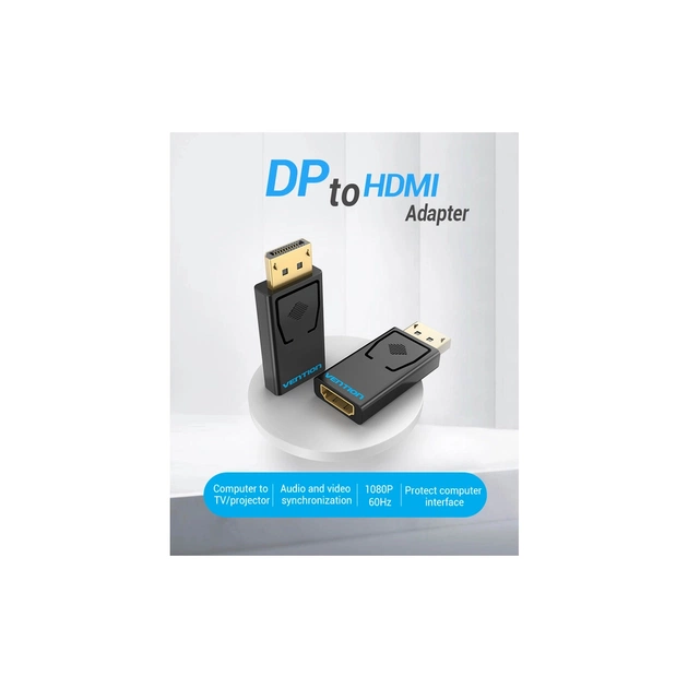 Перехідник DP Male to HDMI Female black Vention (HBKB0) - picture 6