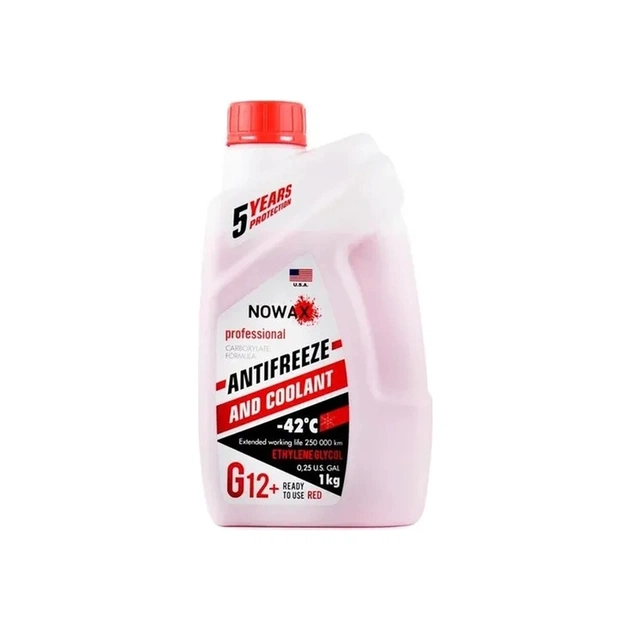 Антифриз NOWAX RED G12 1кг (NX01006) - зображення 1