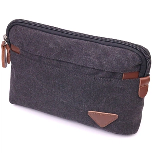 Сумка Vintage Текстильна Чорна (21258) зображення 1