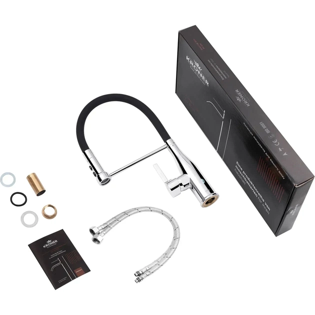 Смеситель Kroner Ersel-C03111BLK (CV033804) - изображение 8