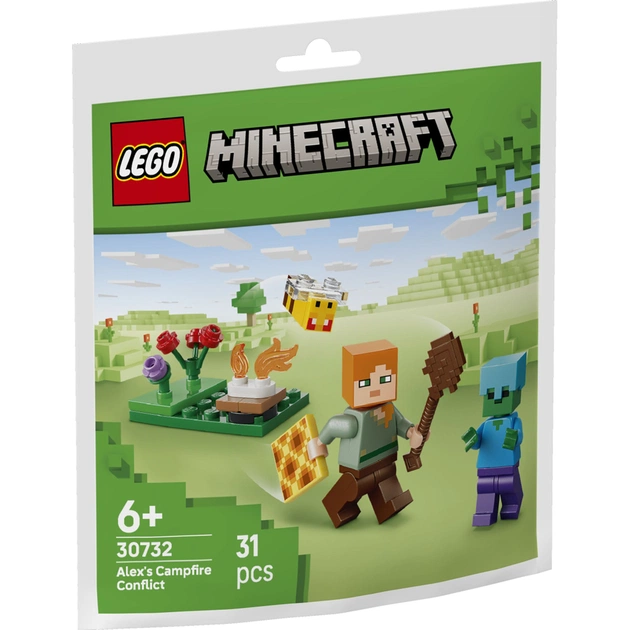 Конструктор LEGO recruitment Minecraft Конфлікт біля багаття Алекса (30732-) - зображення 1