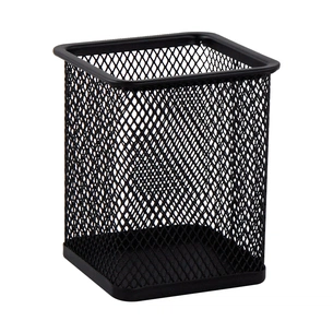 Підставка для ручок Buromax квадратна, металева, чорна (BM.6201-01) зображення 1