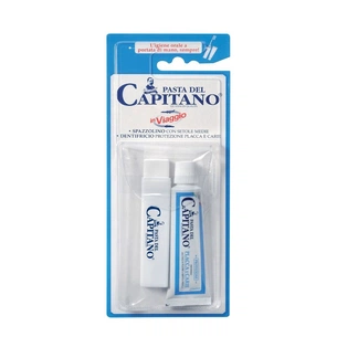 Набір косметики Pasta del Capitano Teeth Travel Kit Зубна паста 25 мл + Зубна щітка (8002140036293) picture 1