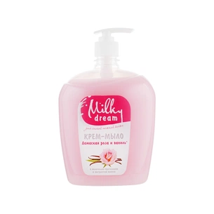 Рідке мило Milky Dream Дамаська троянда і ваніль з дозатором 1000 мл (4820205300400) зображення 1