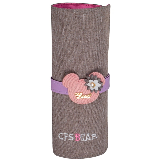 Пенал Cool For School Bear 1 отделение Серый (CF86651-02) - изображение 1