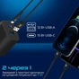 Зарядний пристрій Promate biplug.black - зменшене зображення 3