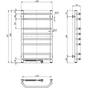 Сушарка для рушників Navin Блюз 480x800 (12-006130-4880) - уменьшенное изображение 5