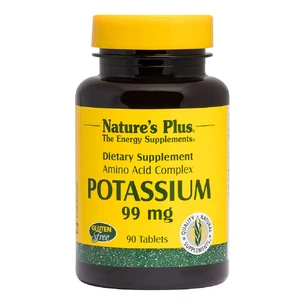 Мінерали Natures Plus Калій, Potassium, Nature's Plus, 99 мг, 90 таблеток (NTP3370) зображення 1