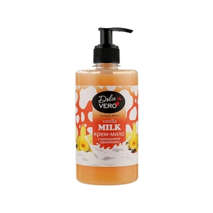 Рідке мило Dolce Vero Vanilla Milk з молочними протеїнами 500 мл (4820091146892) зображення 1