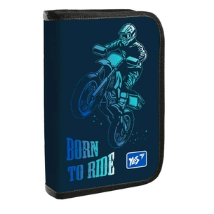 Пенал Yes HP-03 одинарний з клапаном Born to Ride (533420) зображення 1