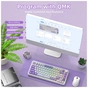 Клавіатура Attack Shark X85PRO RGB Wireless/Bluetooth/USB UA Lavender (X85PROL_AS) - зменшене зображення 8