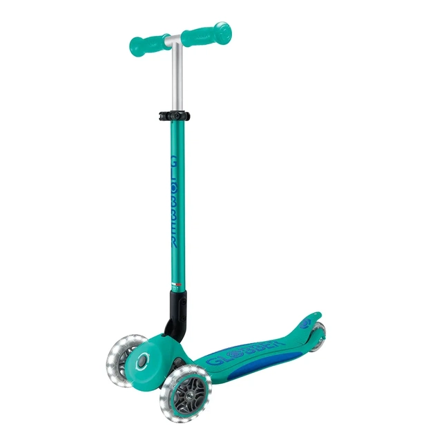 Самокат Globber серії Elite Lights смарагдово-зелений Колеса з підсвічуванням (439-607-3) - изображение 1