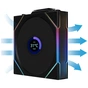 Кулер до корпусу Lian Li UNI Fan TL WIRELESS LCD 120-1, Black (G99.12TLLCD1W1B.00) - зменшене зображення 7