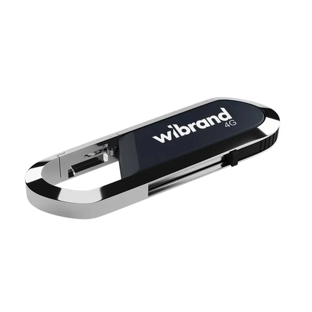 USB флеш накопичувач Wibrand 4GB Aligator Grey USB 2.0 (WI2.0/AL4U7G) - зображення 1