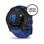 Смарт-годинник Garmin Instinct 3, 45mm, AMOLED, Black with Bolt Blue Band, GPS смарт-годинник (010-02936-03) - зменшене зображення 1