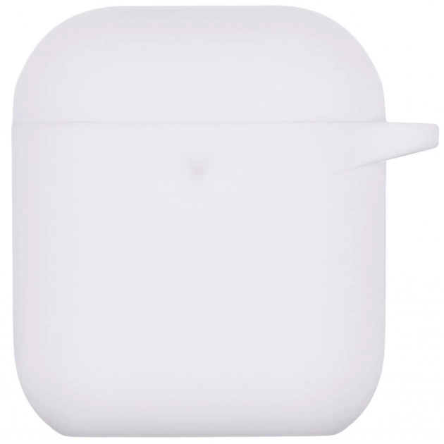 Чохол для навушників 2E для Apple AirPods Pure Color Silicone 3.0 мм Star White (2E-AIR-PODS-IBPCS-3-WT) - изображение 1