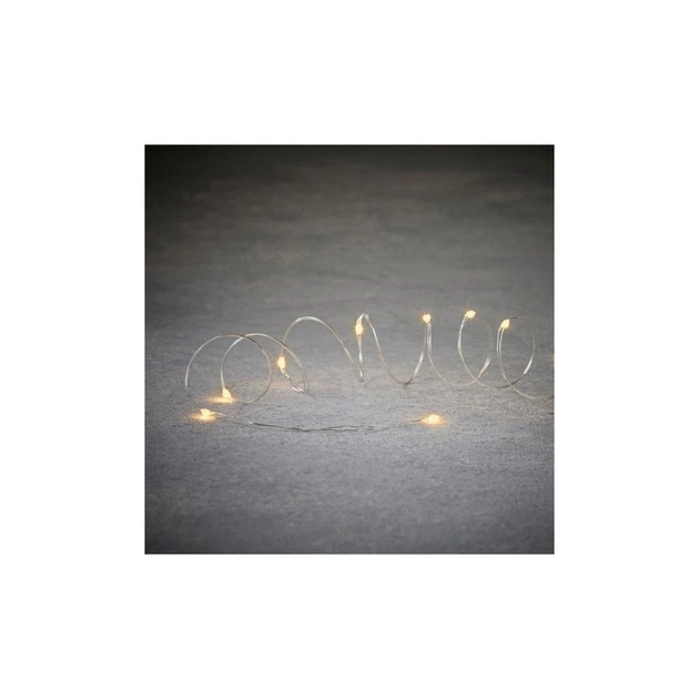 Гирлянда Luca Lighting Струна серебряная 13 м теплый белый (8718861853209) - изображение 1