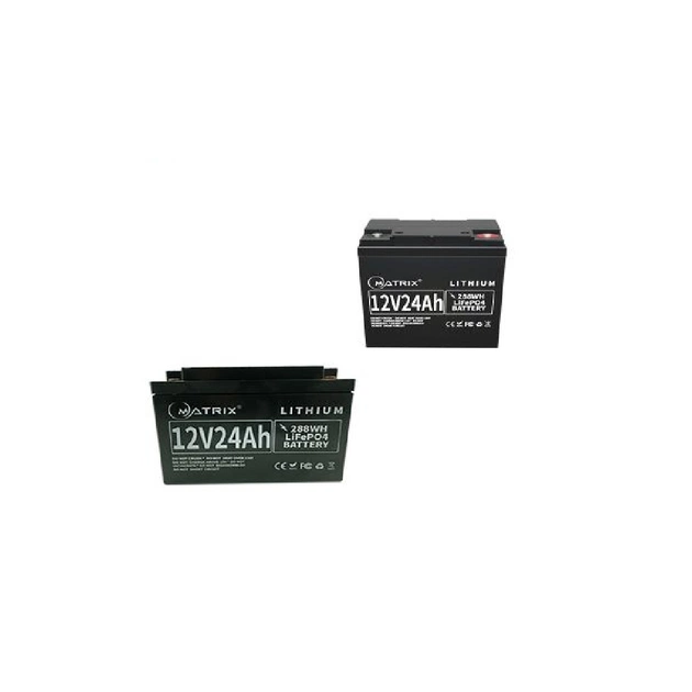 Батарея LiFePo4 Matrix 12.8V-24Ah 307.2Wh (MLR 1224) - зображення 1
