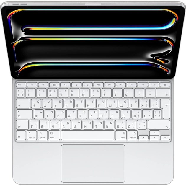 Чехол для планшета Apple Magic Keyboard for iPad Pro 13inch (M4) - Ukrainian - White,Model A2974 (MWR43UA/A) - изображение 1